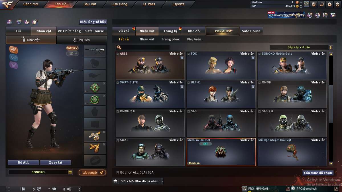 shop acc cf uy tin gia re